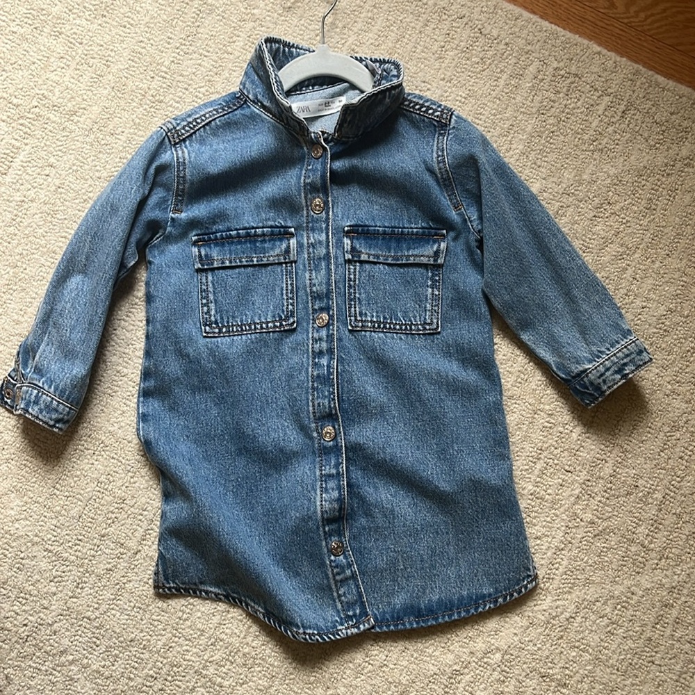 Zara kids Jean pocket dress new without tags